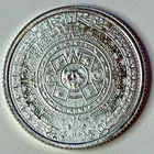 1/10 oz SILVER Round AZTEC CALENDAR Golden State Mint .999 FINE Bullion - 02