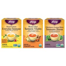 Yogi Tea Immune Support Tea Variety Pack - 16 Tea Bags per Pack 3 Packs 