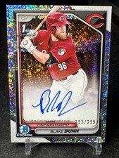 Blake Dunn 2024 Bowman Chrome 1st Prospects Auto Speckle Refractor /299