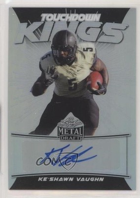 2020 Leaf Metal Draft Silver Rainbow 6/60 Ke'Shawn Vaughn Rookie Auto RC 0g4