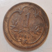 1894 Austria 1 heller