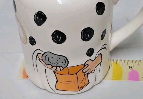 Hallmark Peanuts I GOT A ROCK Becher Tasse Charlie Brown Halloween Trick or Treat GUC - Bild 10 von 11