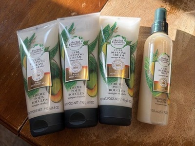 3 Herbal Essence Bio Renew Curl Defining Cream 6.80z & 1 Curl Refresh Mist 5.7oz