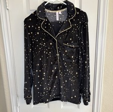 Joyspun Women's Velour Notch Collar Top/Pants Pajama Set 2-Piece Size L 12-14 