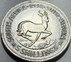 SOUTH AFRICA - George VI - 5 Shillings - 1948 - Large Silver Coin - NICE!