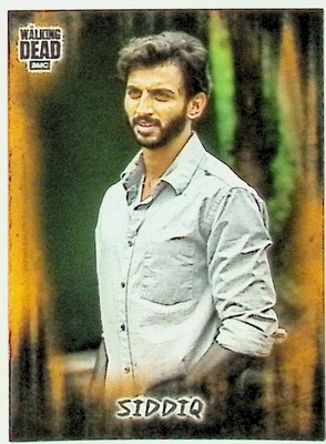 2018 TOPPS WALKING DEAD HUNTERS & THE HUNTED #70 SIDDIQ ORANGE NM-MT+