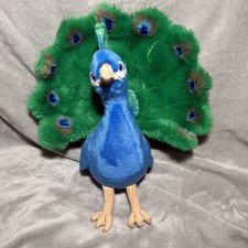 FAO SCHWARTZ 15" Plush Blue Green Peacock Toys R' Us 2015 Stuffed Animal
