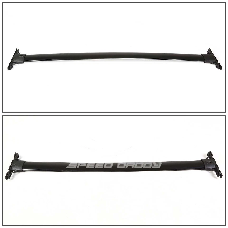 适用于 08-13 丰田 HIGHLANDER 黑色铝 OE 风格车架/RAIL 顶部横梁 — 第 3/4 张图片