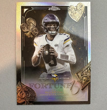 Topps 2025 Chrome Fortune 15 Refractor J.J. McCarthy Minnesota Vikings F15-18