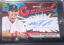 Topps Finest red refractor auto Nomar Garciaparra Gustographs G-NG /5 Red Sox