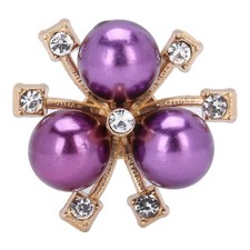 20pcs Rhinestones Decoration Flower Brooch Headband Accessories