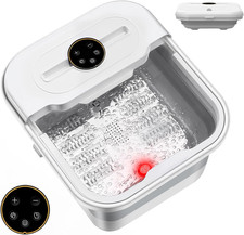 Pedicure Foot Spa, Foot Spa Bath Massager with Heat, Collapsible Bath Soak Tub,