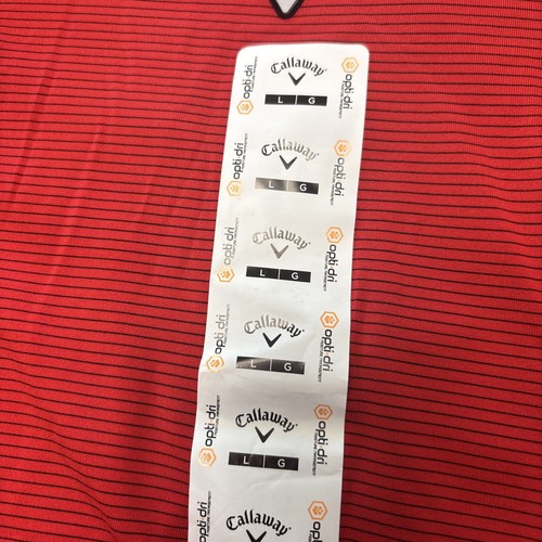 New Callaway OptiDri Polo Shirts Red. & A teal Golf Polyester Blend Size Large - Bild 10 von 16