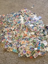 Francobolli grande lotto lavoro vintage lotto misto Regno Unito sfusi migliaia come nuovi e usati
