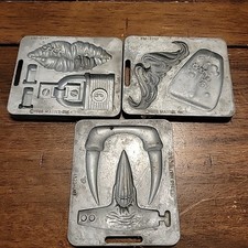 Mattel Thingmaker Fright factory SHRUNKEN HEAD Tarzan Lot Of 3 1966 Molds