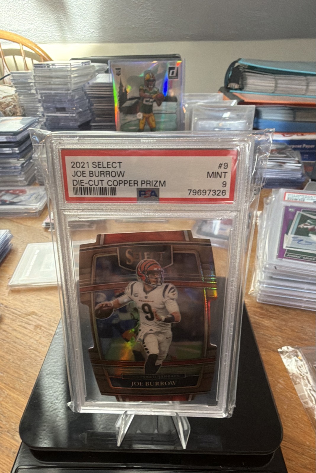 2021 Panini Select - Concourse Joe Burrow #9 Copper Prizm Die-Cut /199