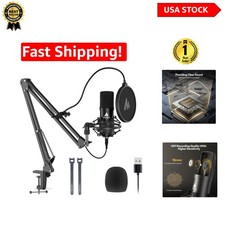 Plug  Play USB Microphone - High Fidelity for Streaming, YouTube  Recording