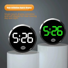 Car Dashboard Digital Clock Mini Electronic Vehicle Dash Clock LED Display