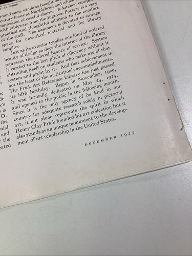 Frick Art Research Library Print Article 1925 Original Rare Antique Bern Teevan - Picture 11 of 11