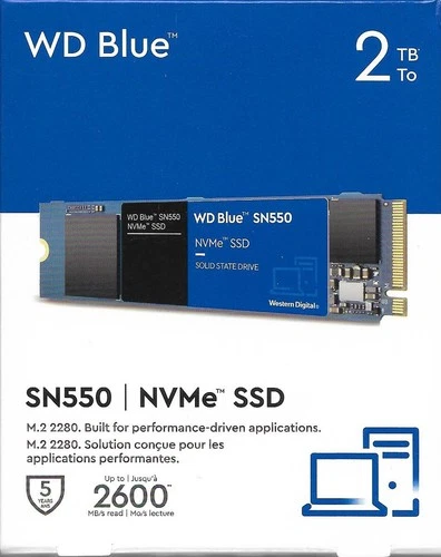Western Digital Blue SN550 2TB Interne SSD