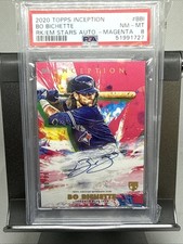 2020 Topps Inception - Bo Bichette #RESA-BBI Magenta /99 Auto PSA 8