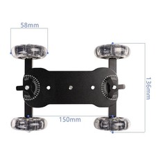 Silent Sliding Camera Carriage Aluminum Desktop Track for Smooth Video for