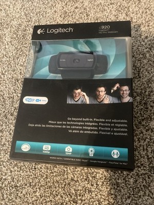 NEW SEALED Logitech C920 HD Pro Webcam HD 1080p 15MP + Audio 