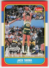1986-87 Fleer #102 Jack Sikma BASKETBALL Milwaukee Bucks