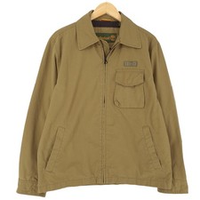 Timberland Vintage Bomber Giacca Marrone Regular Zip Intera Tasche Sf7 Taglia XS