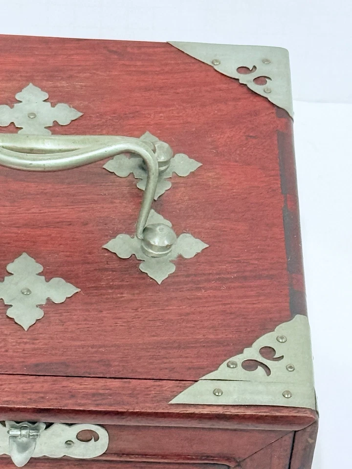 Antique 1920’s Mah Jong Set in 5 Drawer Mahogany Chest - Complete - Image 4 of 4