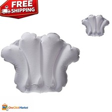 Travel-Friendly Inflatable Bath Pillow - Waterproof with 4 Strong Suction Cups