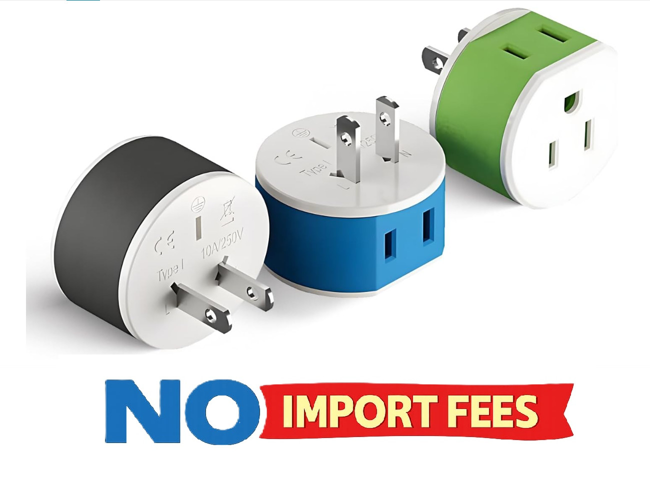 With 2 Usa Inputs - Travel 3 Pack - T