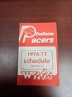 ES25 Indiana Pacers 1976/77 NBA Basketball Pocket Schedule - WNDE — photo 1