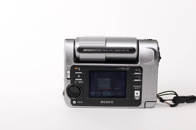 Vintage Sony Cybershot DSC-F55 Digital Camera, Rotating Lens Retro