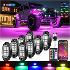 Rock Lights for Trucks, 8 Pods RGB LED Rock Lights with APP/Remote Control