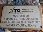 Old Vintage Antique Metal Texas Oil Field Sign Mancave