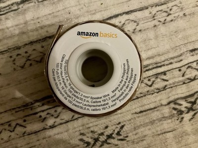Amazon Basics 16-Gauge Speaker Wire Cable 100 Foot Sealed! Nice