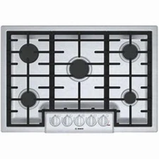 Bosch 800 Series 30" 5 Sealed Burner OptiSim Burner SS Gas Cooktop NGM8056UC