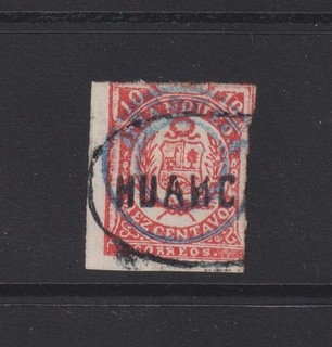 PERU Arequipa stamp with Huancayo postmark sold as seen (1285)