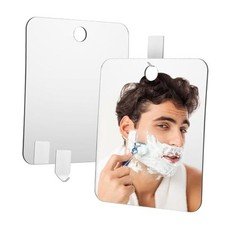 Shower Mirror Fogless for Shaving, 9.45'' x 7.87'' Wall Hanging Shower Mirror