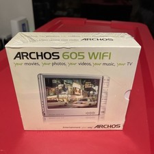 New Archos 605 WiFi 160GB Digital Media Player Silver 2007 Sealed
