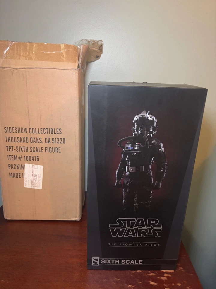Star Wars Sidehow Imperial Tie Fighter Pilot Limited Exclusivo Sexta Escala Foto 2 de 4