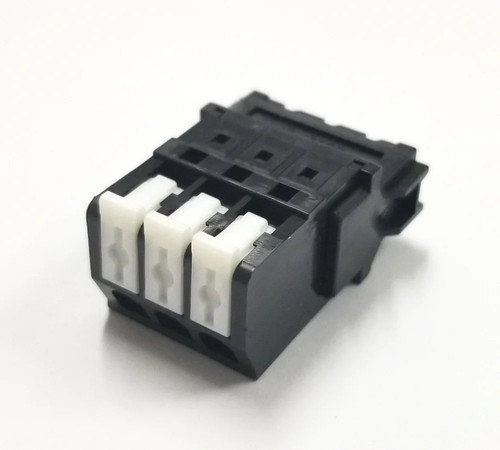 SL-4500-AJ-3PB, Sato Parts 3 Male Pin Screwless, Latching Terminal Jack - Picture 2 of 4