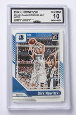 Dirk Nowitzki 2024-25 Donruss Optic #247 CCG 10 Gem Mint Mavericks Legend