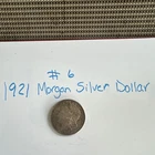 1921 Morgan Silver Dollar $1 Morgan Dollar Uncertified Coin #6