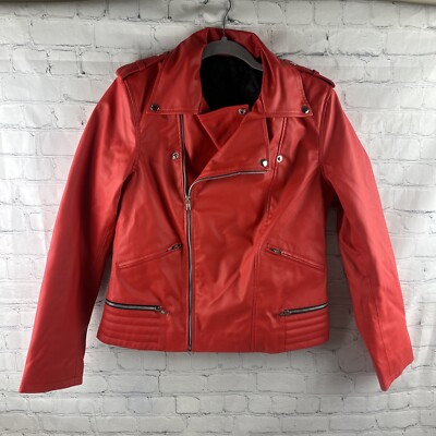 Southside Serpents Red Woman s Large Leather Jacket