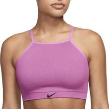 Nike Indy Seamless Ribbed Light-Support Non-Padded Sports Bra NWT Large