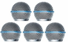 Replacement Beta58A Microphone Grill, Black Microphone Grille Ball Head 5 Pack