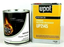 Pewter Metallic Basecoat Paint GM WA382E HIGH TECK HFP256 & Medium Reducer