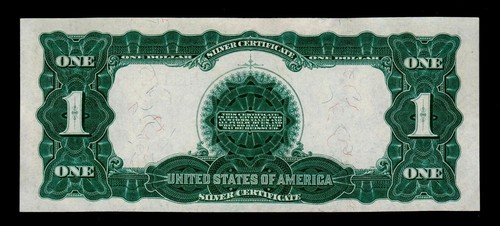 1899 $1 Black Eagle Silver Certificate Large Size Note Uncirculated (B107) - Picture 2 of 2